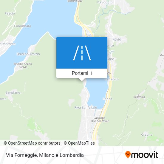 Mappa Via Fomeggie