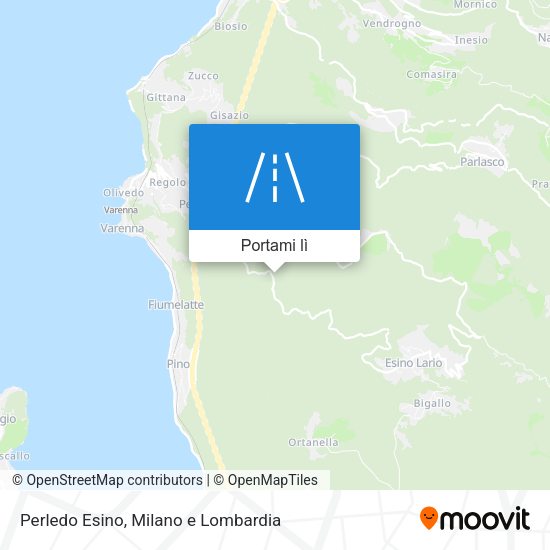 Mappa Perledo Esino