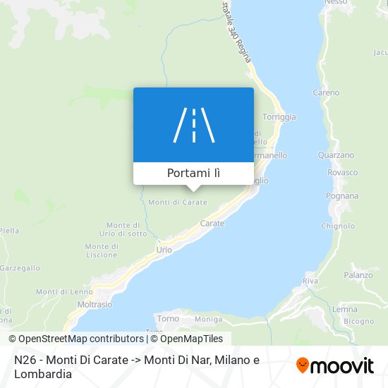 Mappa N26 - Monti Di Carate -> Monti Di Nar