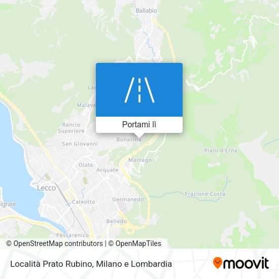 Mappa Località Prato Rubino