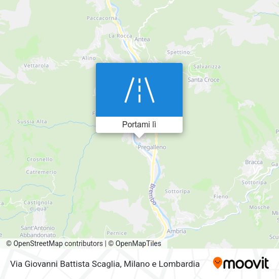 Mappa Via Giovanni Battista Scaglia