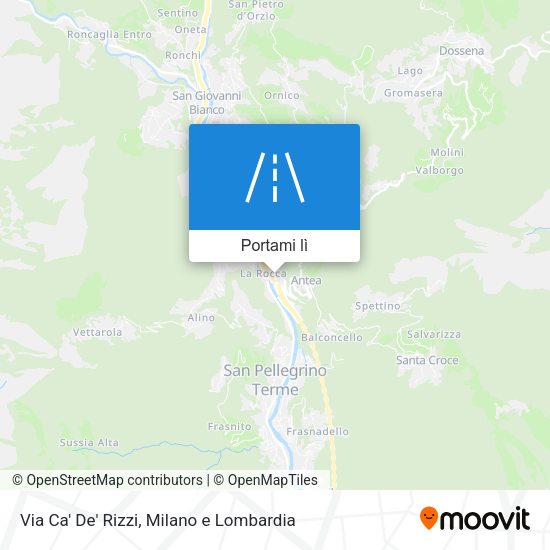 Mappa Via Ca' De' Rizzi