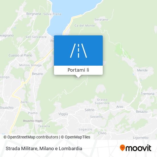 Mappa Strada Militare