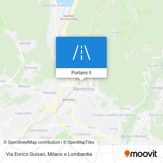 Mappa Via Enrico Guisan