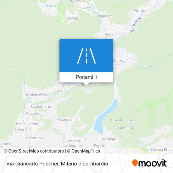 Mappa Via Giancarlo Puecher