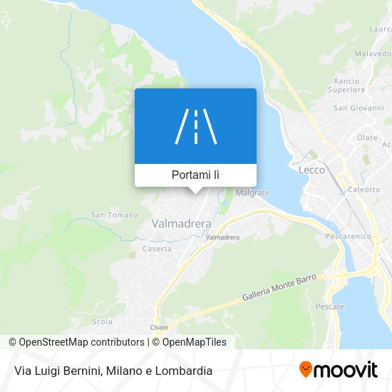 Mappa Via Luigi Bernini