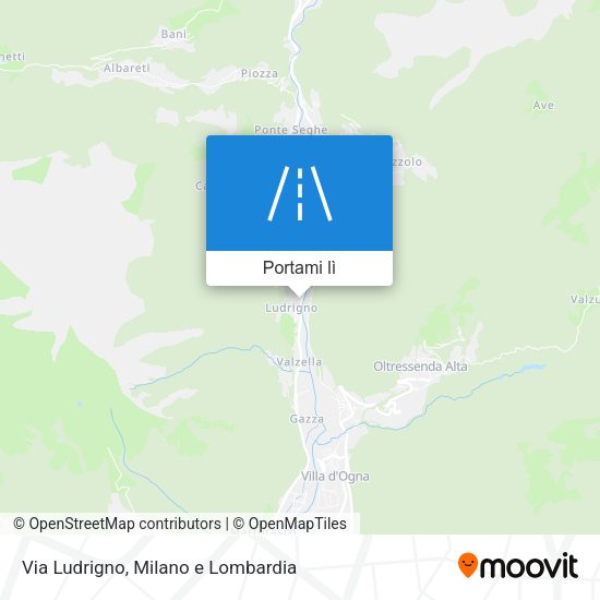 Mappa Via Ludrigno