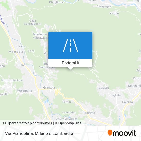 Mappa Via Piandolina