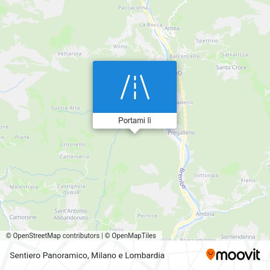 Mappa Sentiero Panoramico