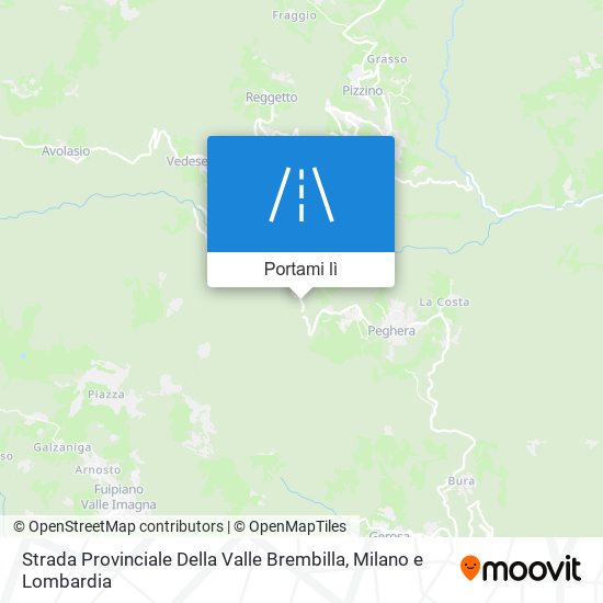 Mappa Strada Provinciale Della Valle Brembilla