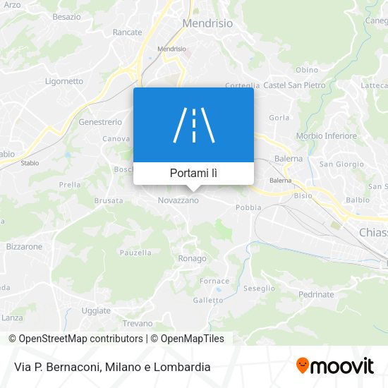 Mappa Via P. Bernaconi