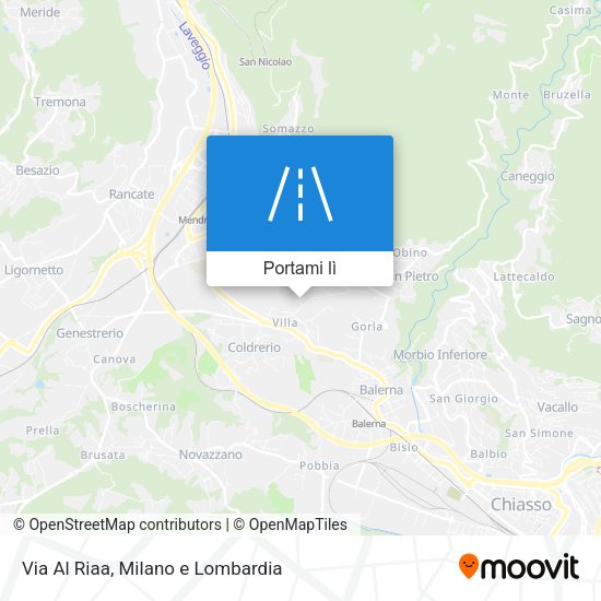 Mappa Via Al Riaa