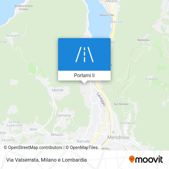 Mappa Via Valserrata
