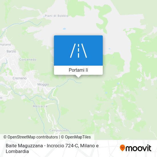 Mappa Baite Maguzzana - Incrocio 724-C