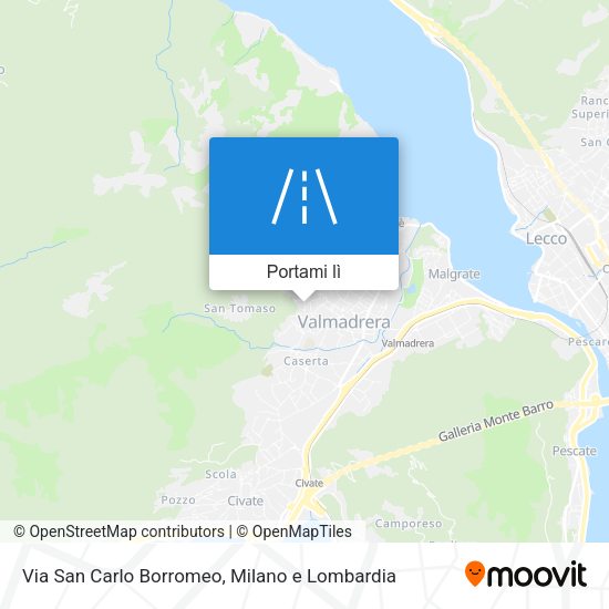 Mappa Via San Carlo Borromeo