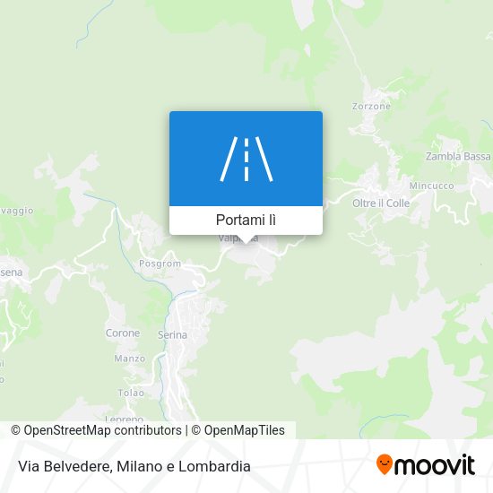 Mappa Via Belvedere