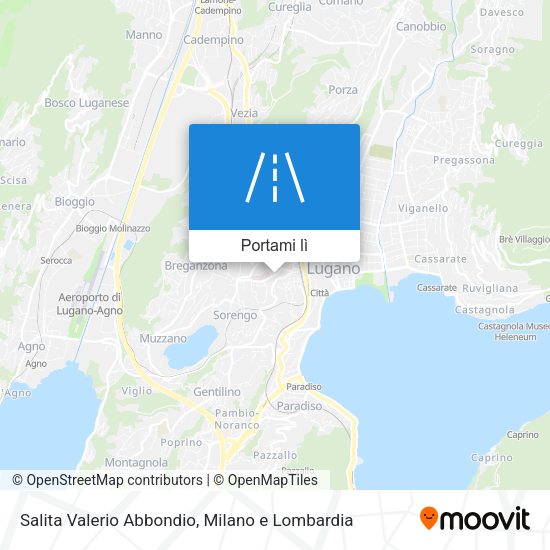 Mappa Salita Valerio Abbondio