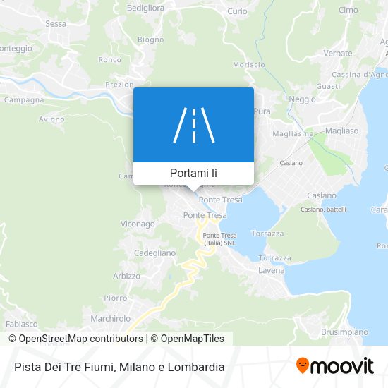 Mappa Pista Dei Tre Fiumi