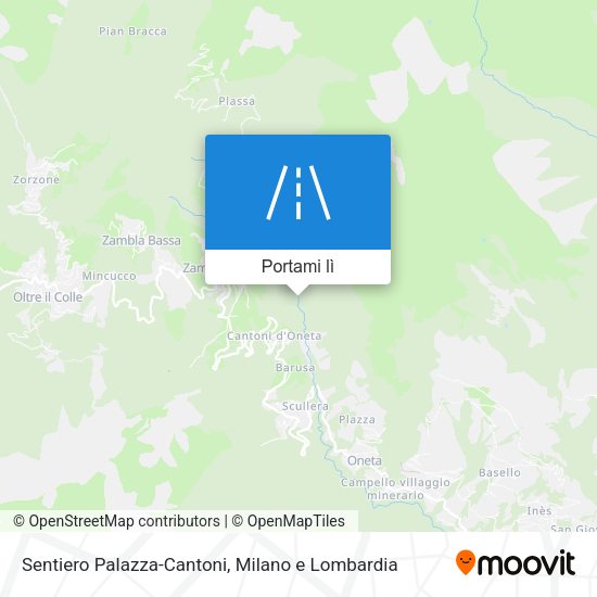 Mappa Sentiero Palazza-Cantoni