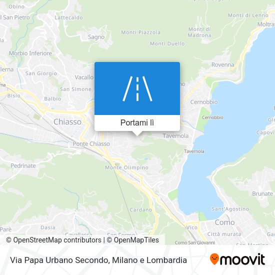 Mappa Via Papa Urbano Secondo