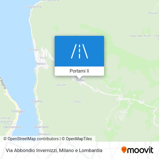 Mappa Via Abbondio Invernizzi