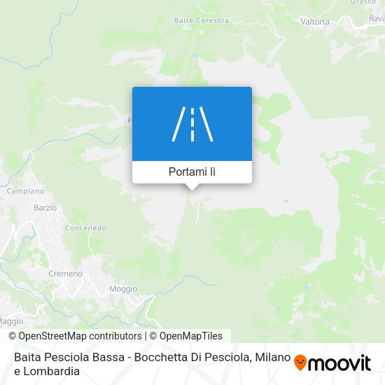 Mappa Baita Pesciola Bassa - Bocchetta Di Pesciola