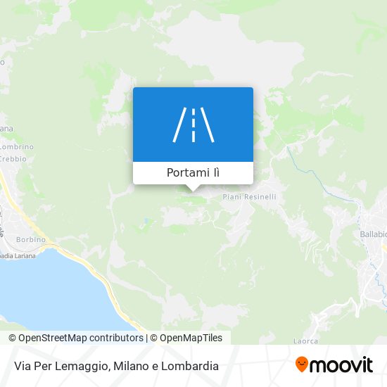 Mappa Via Per Lemaggio
