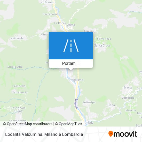 Mappa Località Valcumina