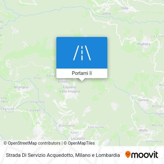 Mappa Strada Di Servizio Acquedotto