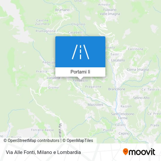 Mappa Via Alle Fonti