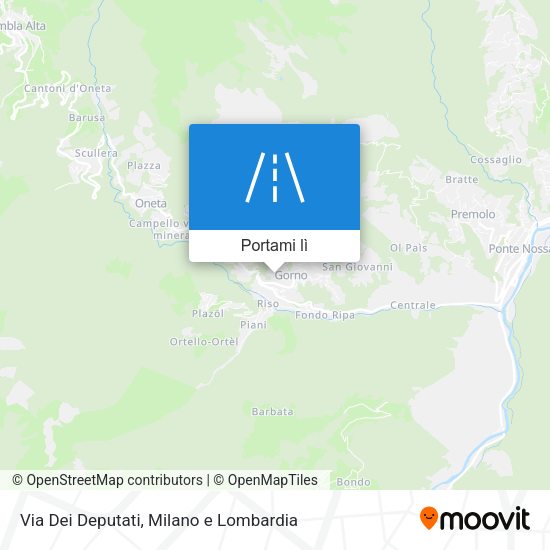 Mappa Via Dei Deputati