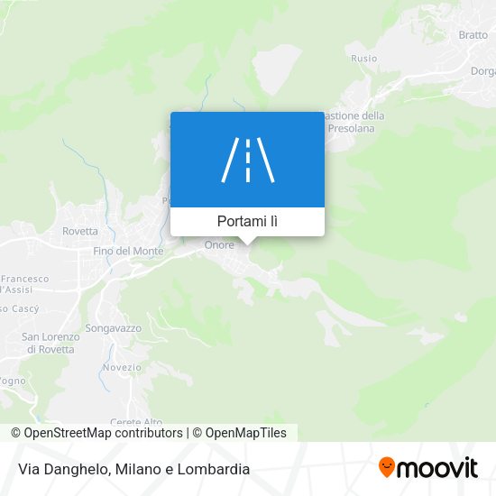Mappa Via Danghelo