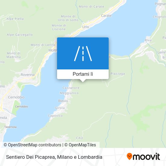 Mappa Sentiero Dei Picaprea