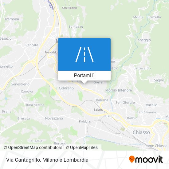 Mappa Via Cantagrillo