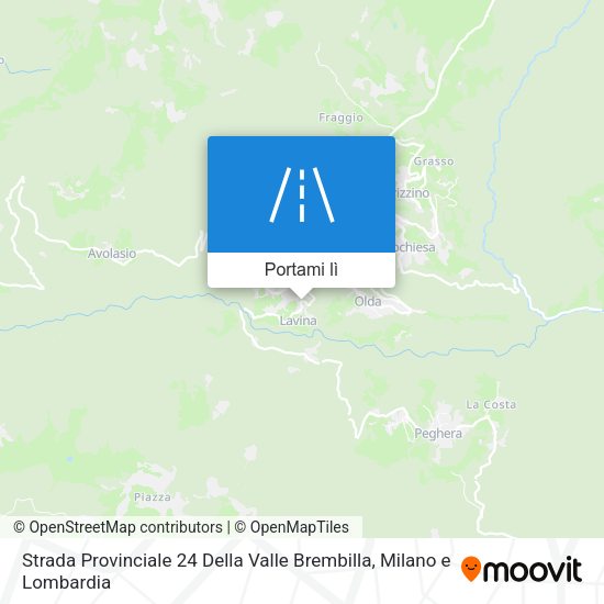 Mappa Strada Provinciale 24 Della Valle Brembilla