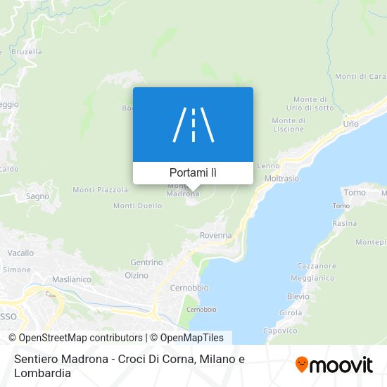 Mappa Sentiero Madrona - Croci Di Corna