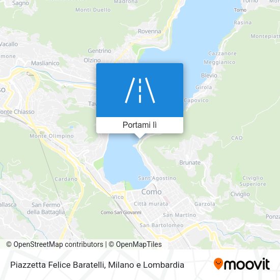 Mappa Piazzetta Felice Baratelli