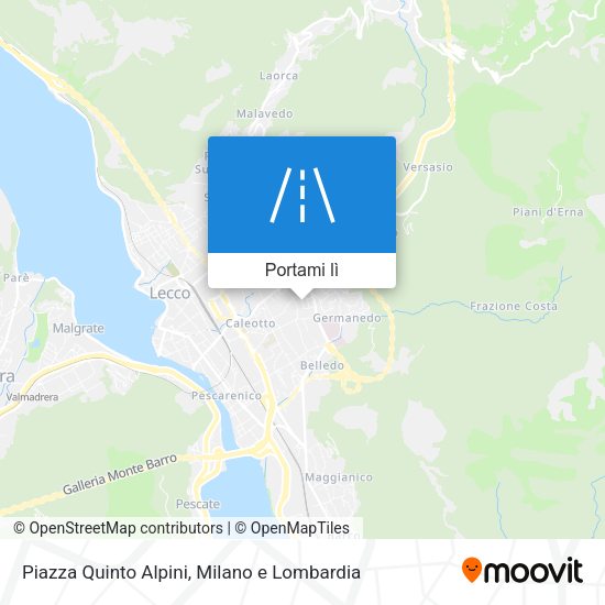 Mappa Piazza Quinto Alpini