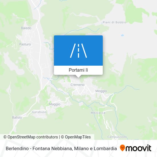Mappa Berlendino - Fontana Nebbiana