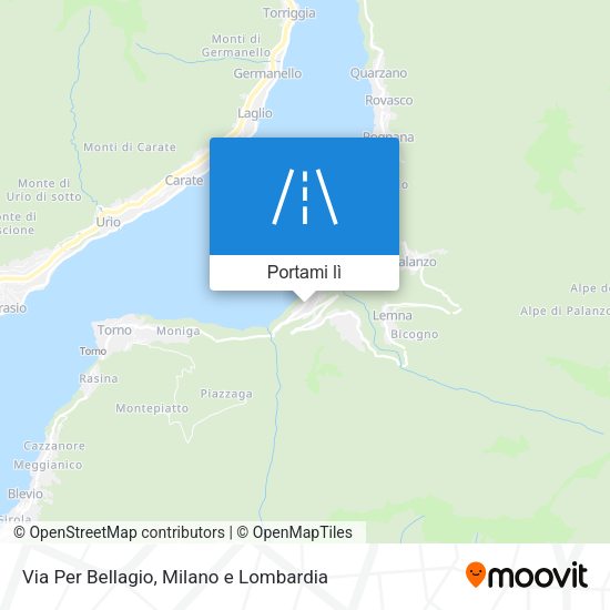 Mappa Via Per Bellagio