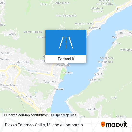 Mappa Piazza Tolomeo Gallio