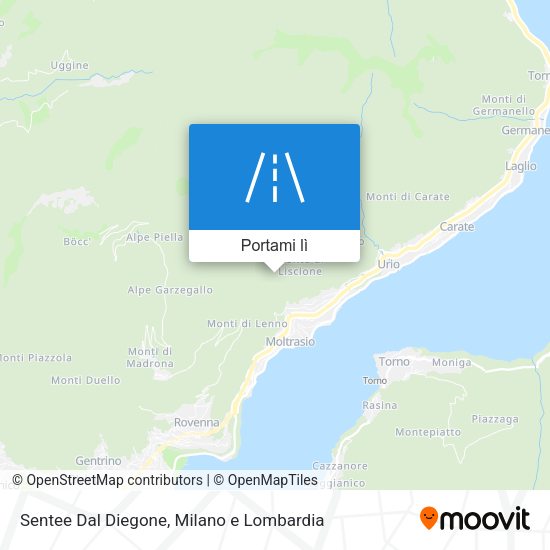 Mappa Sentee Dal Diegone