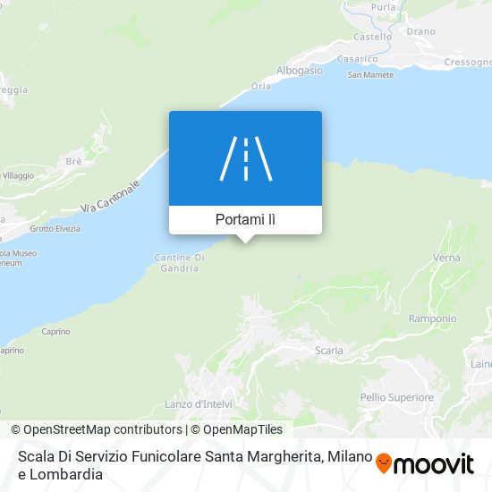 Mappa Scala Di Servizio Funicolare Santa Margherita