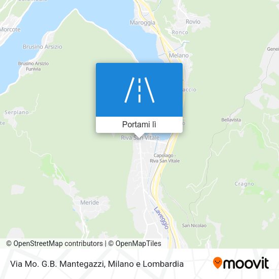 Mappa Via Mo. G.B. Mantegazzi