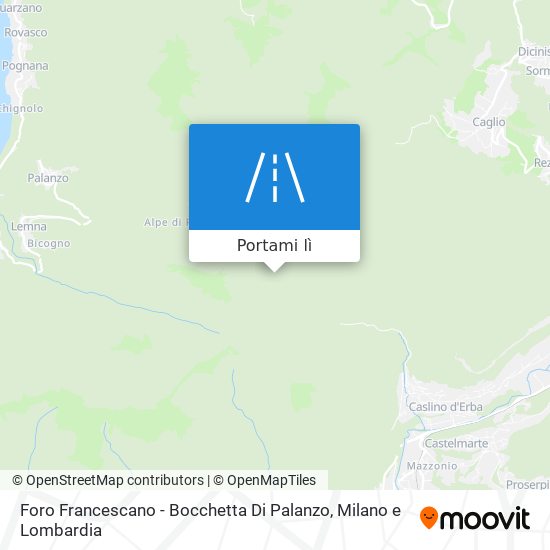Mappa Foro Francescano - Bocchetta Di Palanzo