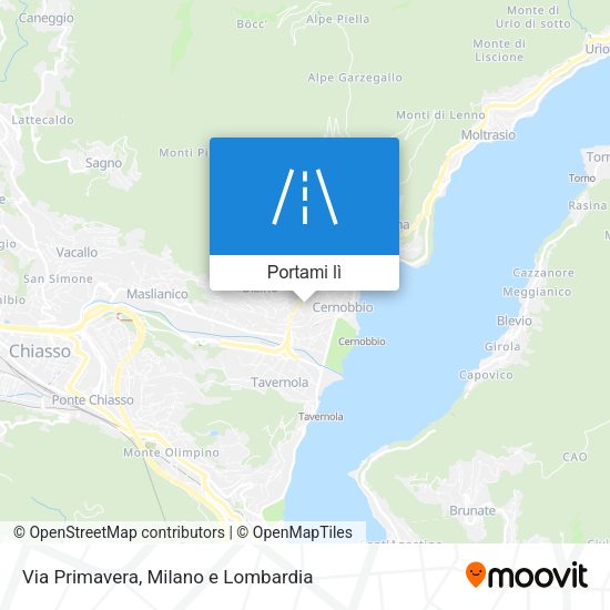 Mappa Via Primavera