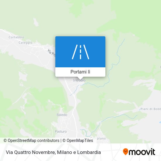 Mappa Via Quattro Novembre