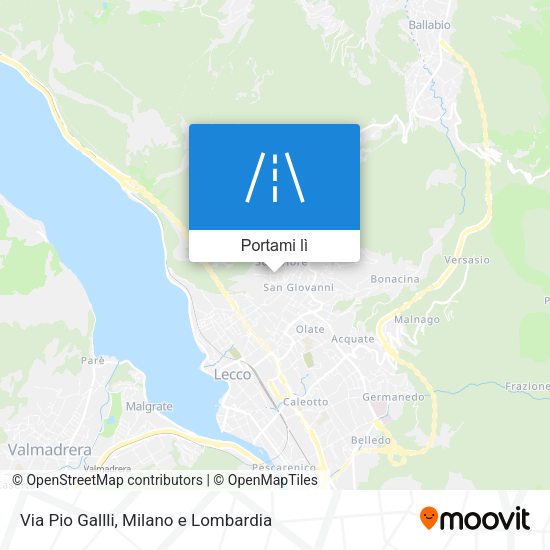Mappa Via Pio Gallli