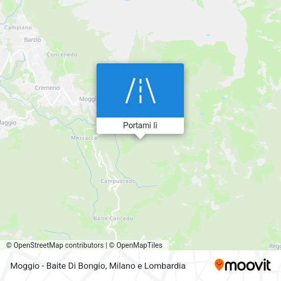 Mappa Moggio - Baite Di Bongio