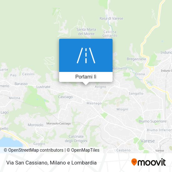 Mappa Via San Cassiano